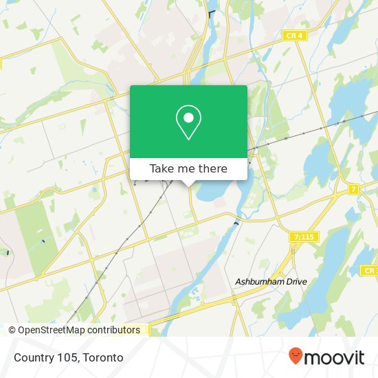 Country 105 map