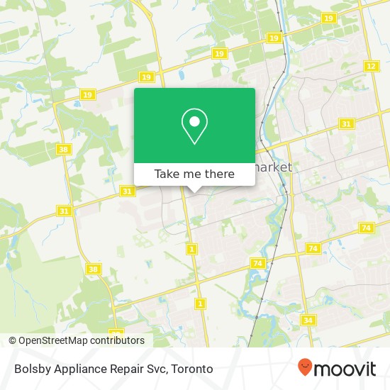 Bolsby Appliance Repair Svc map