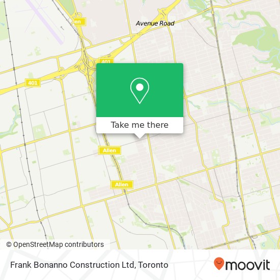 Frank Bonanno Construction Ltd map