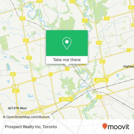 Prospect Realty Inc map