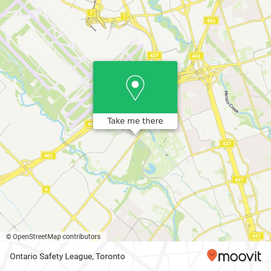 Ontario Safety League map