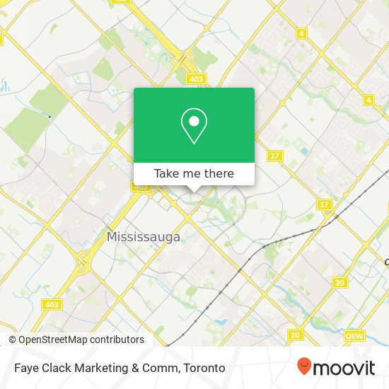 Faye Clack Marketing & Comm map