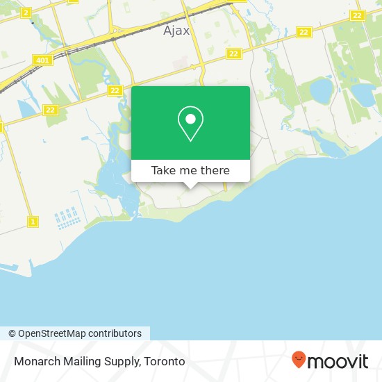 Monarch Mailing Supply map