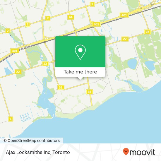 Ajax Locksmiths Inc map