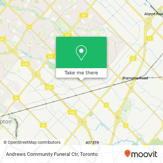 Andrews Community Funeral Ctr map