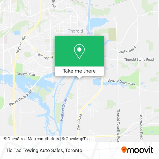 Tic Tac Towing Auto Sales map