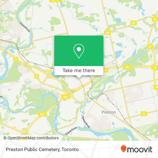 Preston Public Cemetery plan