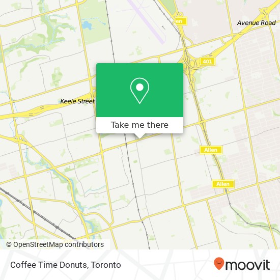 Coffee Time Donuts map