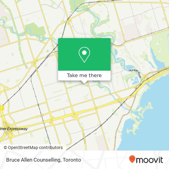 Bruce Allen Counselling map