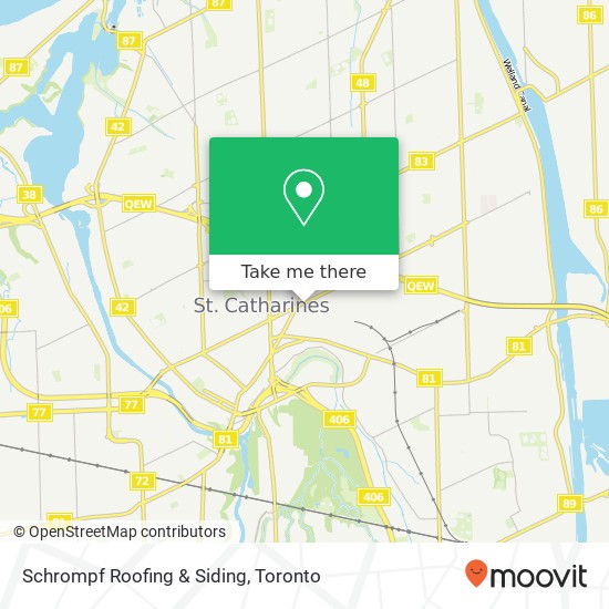 Schrompf Roofing & Siding map