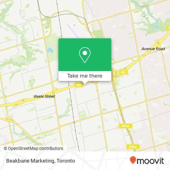 Beakbane Marketing map