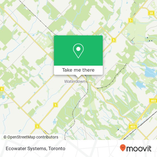 Ecowater Systems map