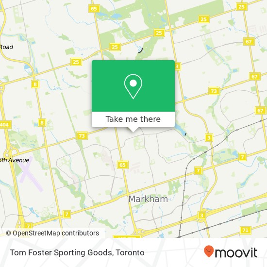 Tom Foster Sporting Goods map