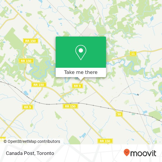 Canada Post map