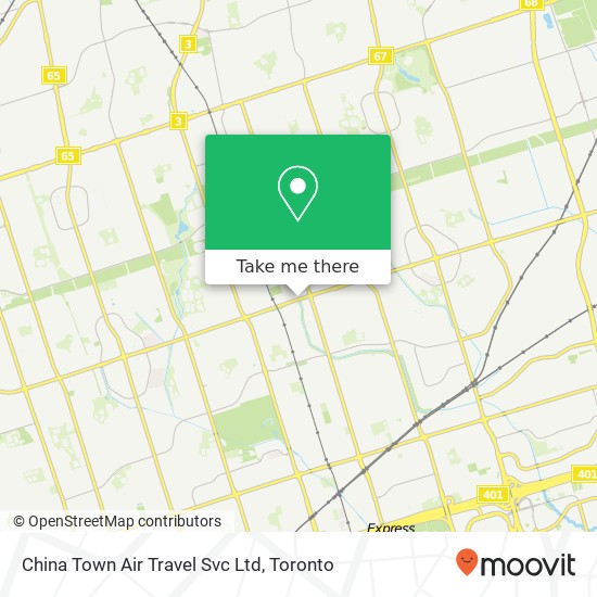 China Town Air Travel Svc Ltd map