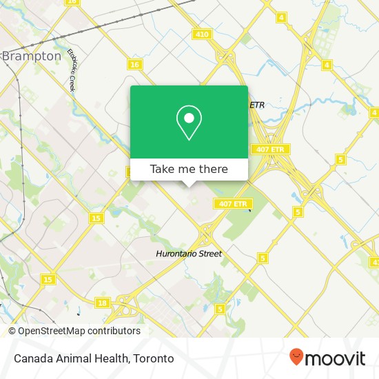 Canada Animal Health map