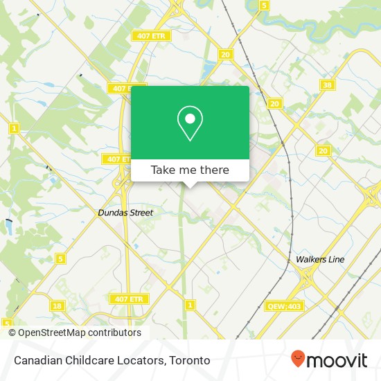 Canadian Childcare Locators map