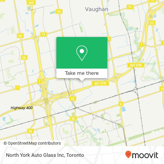 North York Auto Glass Inc map