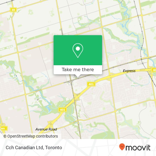 Cch Canadian Ltd map