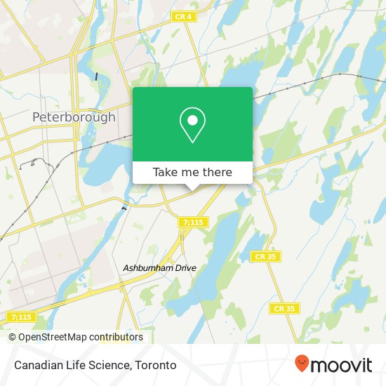 Canadian Life Science map