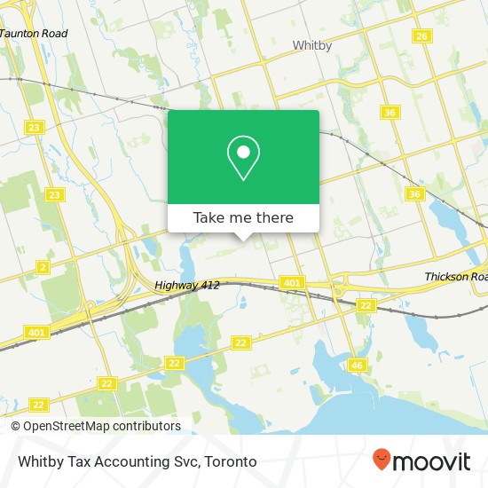 Whitby Tax Accounting Svc map