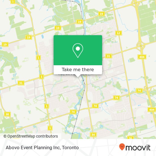 Abovo Event Planning Inc map