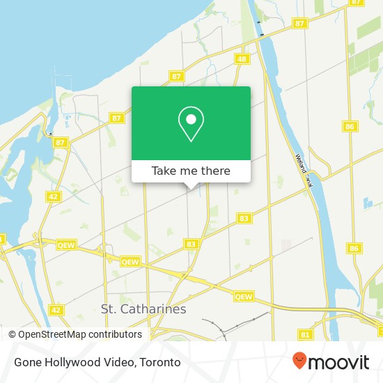 Gone Hollywood Video map