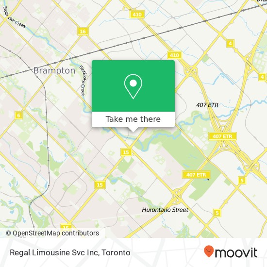 Regal Limousine Svc Inc map