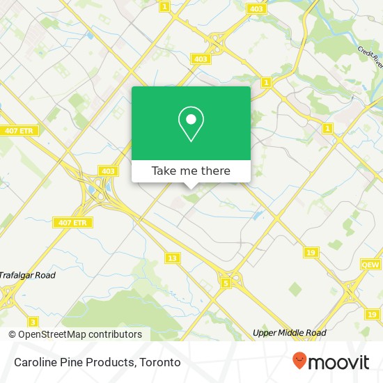 Caroline Pine Products map