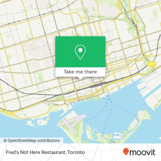 Fred's Not Here Restaurant map