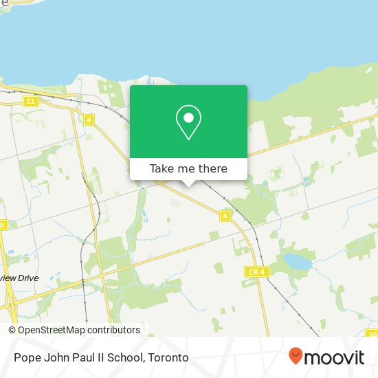 Pope John Paul II School map