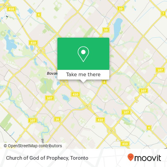 Church of God of Prophecy map