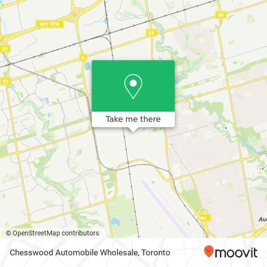 Chesswood Automobile Wholesale map