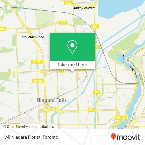 All Niagara Florist map