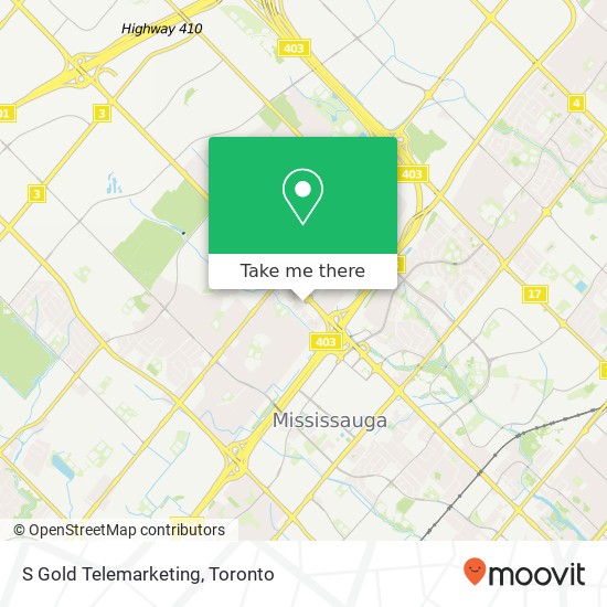 S Gold Telemarketing map