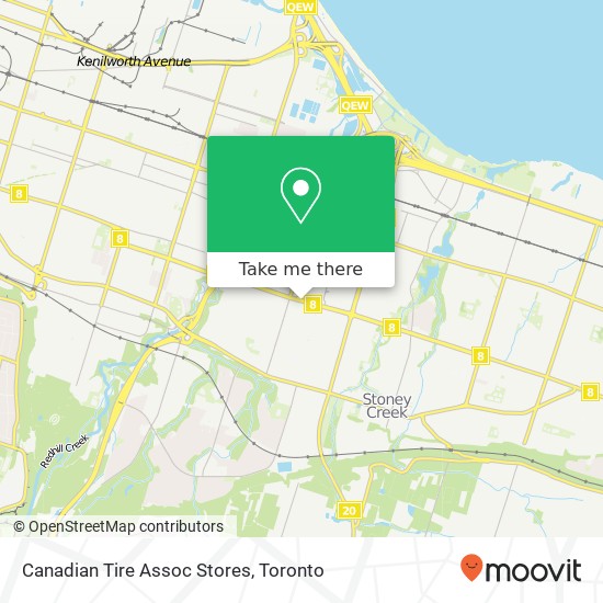 Canadian Tire Assoc Stores map