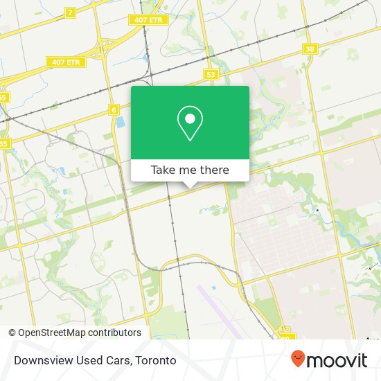 Downsview Used Cars map