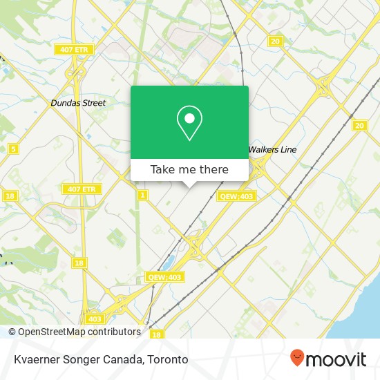 Kvaerner Songer Canada map