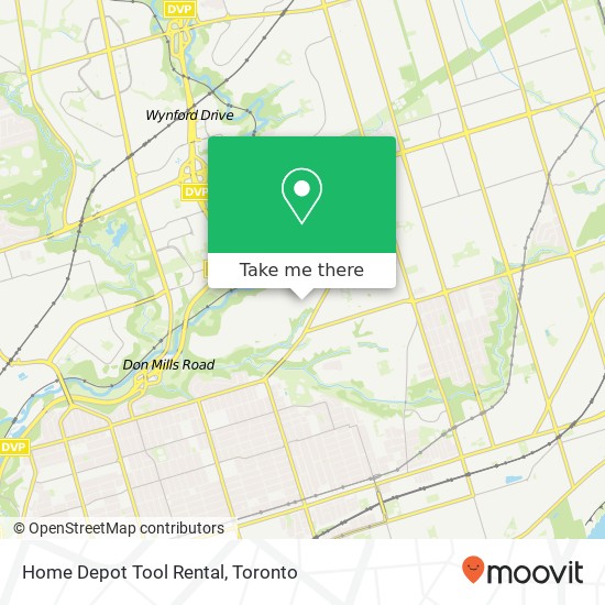 Home Depot Tool Rental map