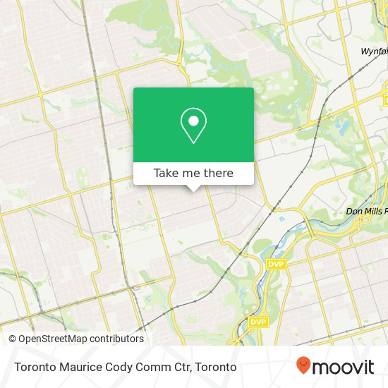 Toronto Maurice Cody Comm Ctr map