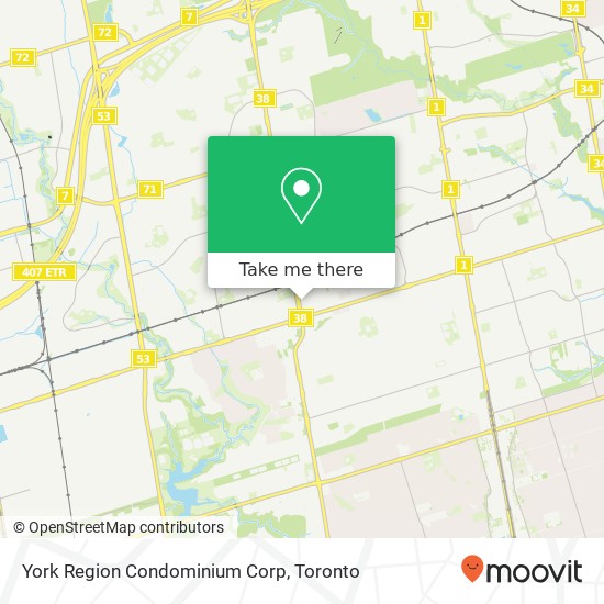 York Region Condominium Corp map