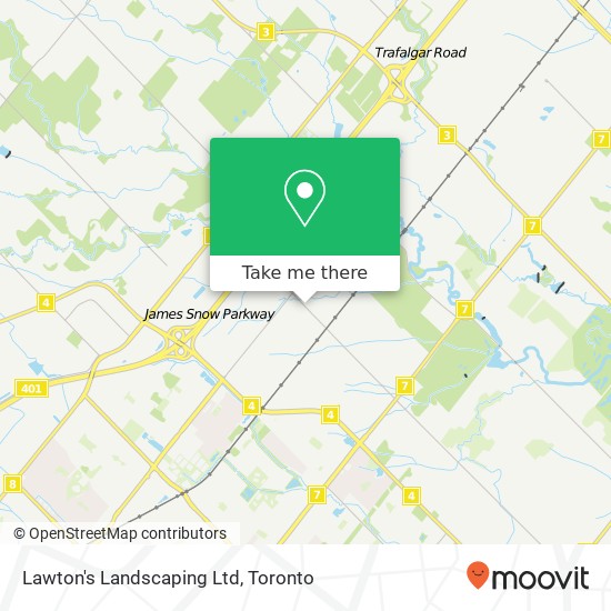 Lawton's Landscaping Ltd map