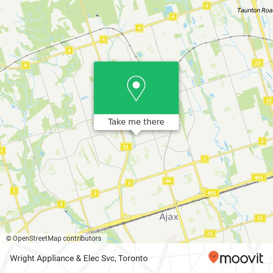 Wright Appliance & Elec Svc map