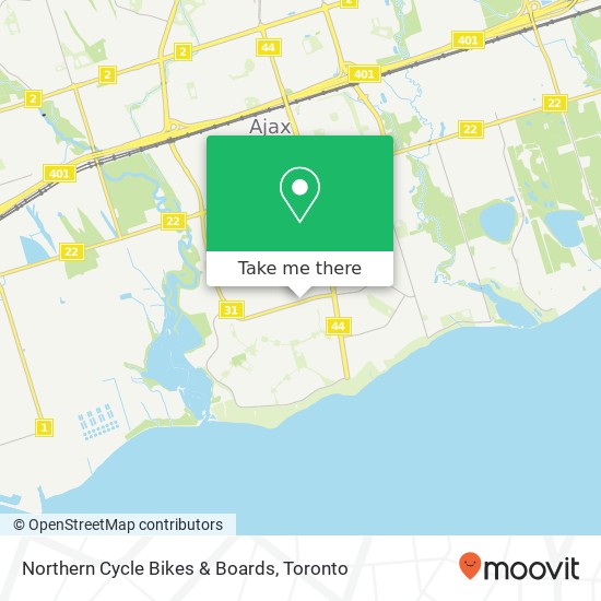 Northern Cycle Bikes & Boards map