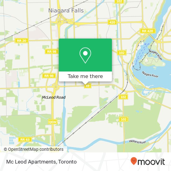 Mc Leod Apartments map