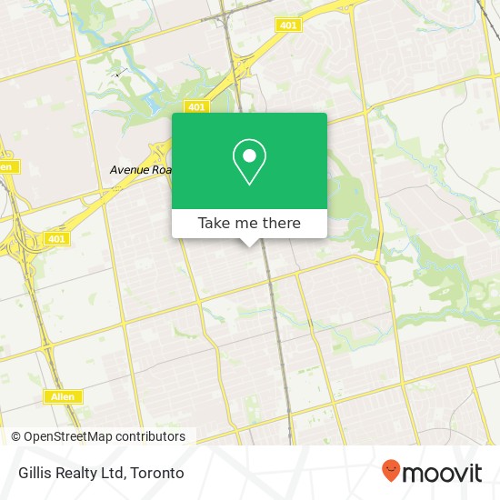 Gillis Realty Ltd map