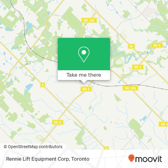 Rennie Lift Equipment Corp map