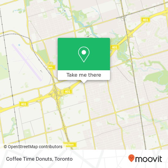 Coffee Time Donuts map