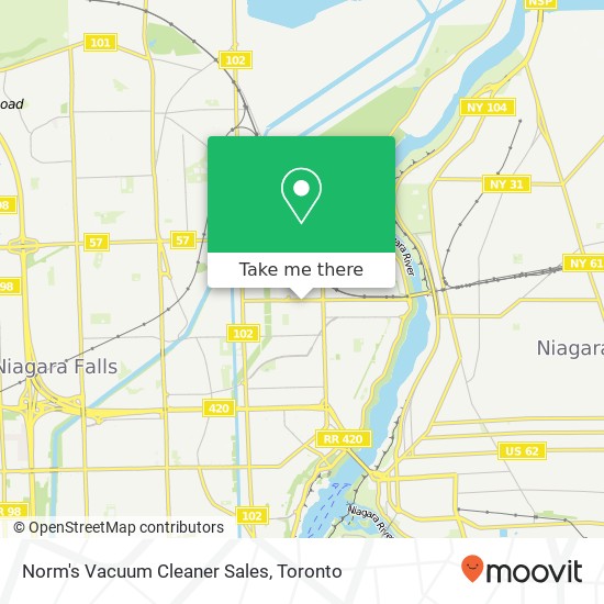 Norm's Vacuum Cleaner Sales map