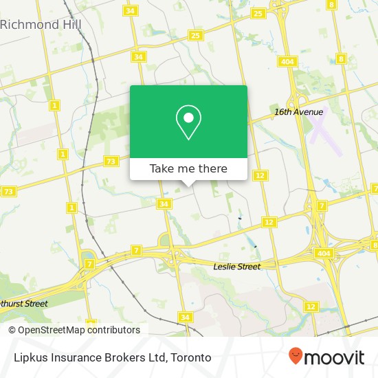 Lipkus Insurance Brokers Ltd map